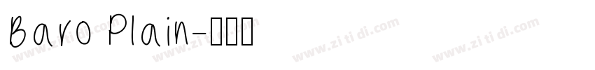 Baro Plain字体转换